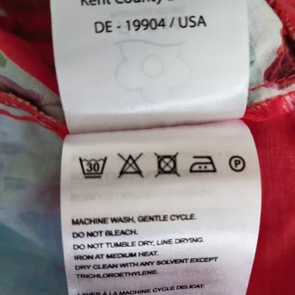 FARM RIO - Sweet Jungle Red Midi Dress - Size XL - Picture 13 of 14